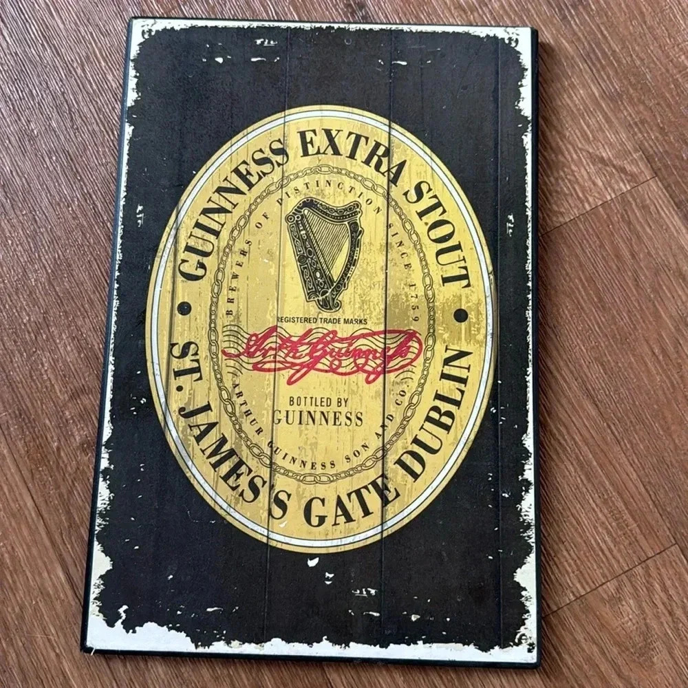 Vintage Guinness Wooden Sign